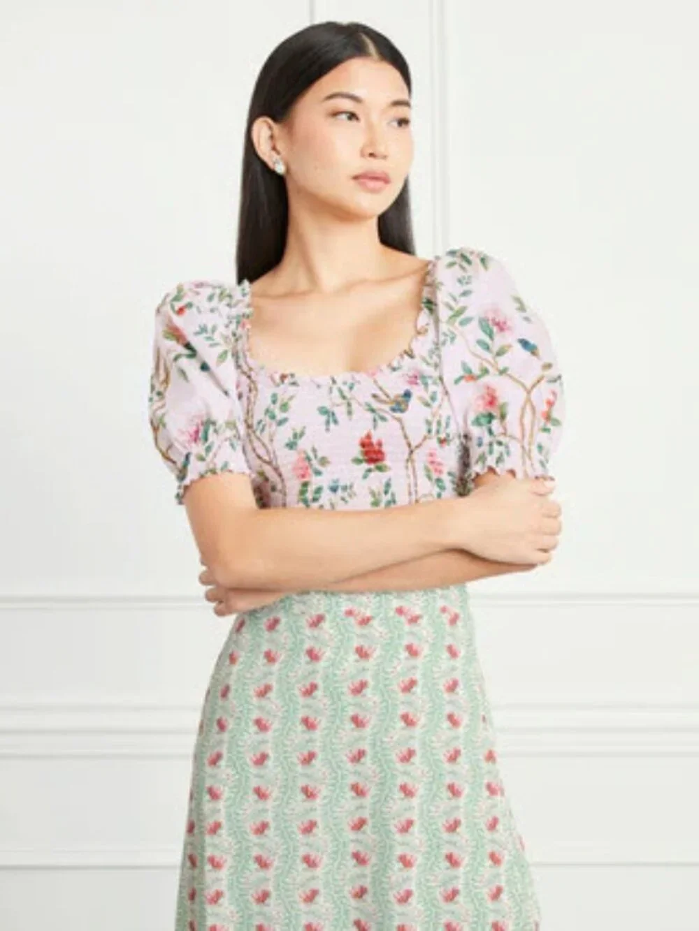 Hill House The Aiko Nap Top in Diane Hill Chinoiserie Size Small